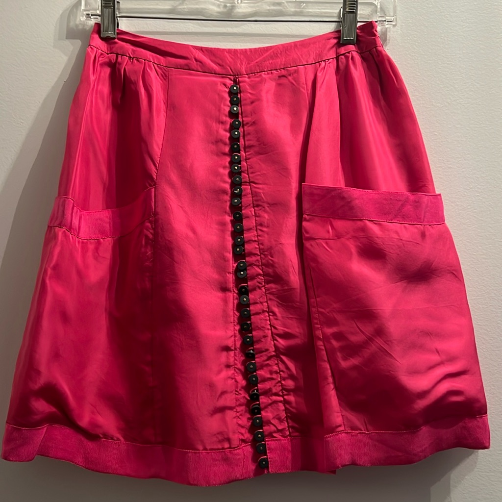 Twenty8twelve Pink Silk Skirt, Size 2.